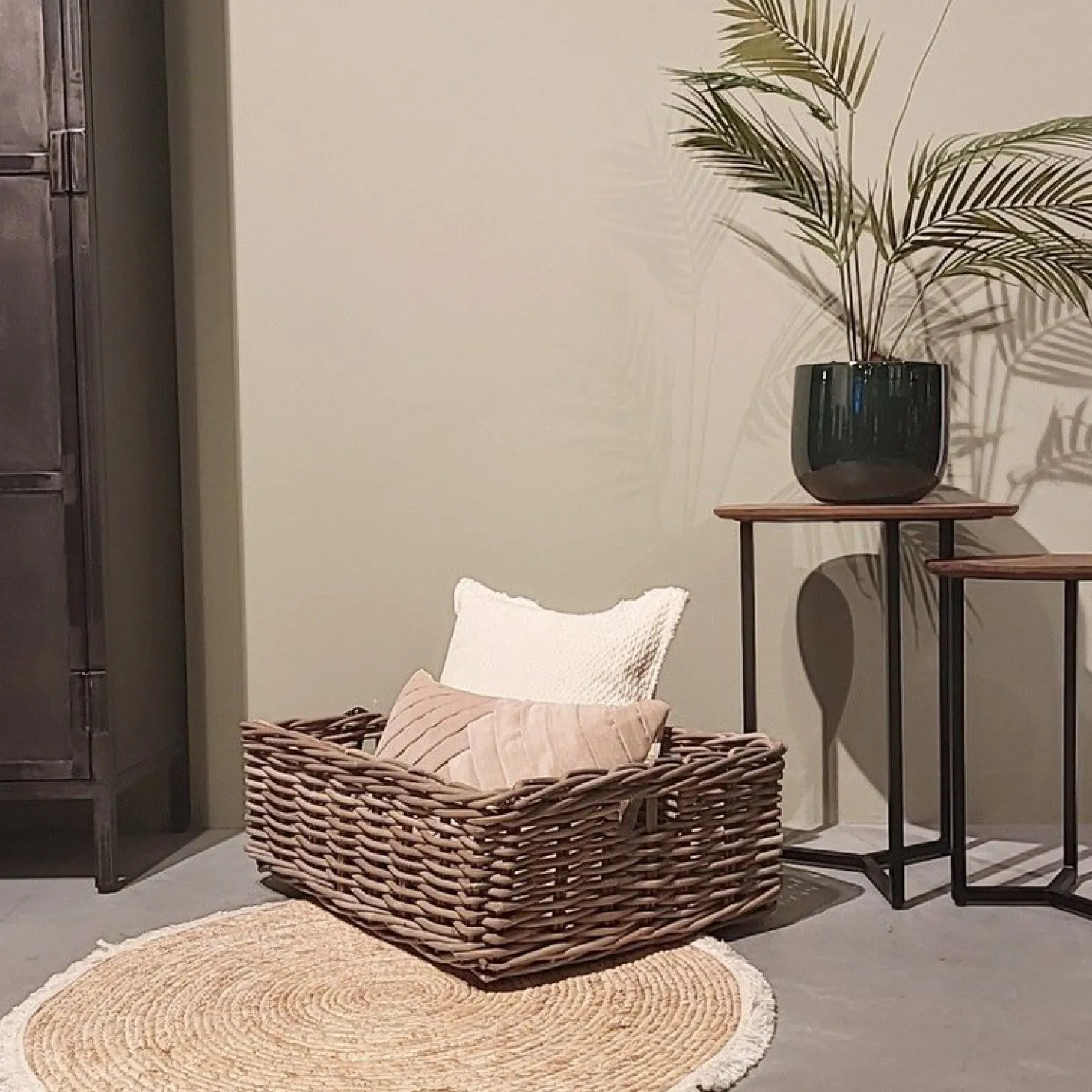 Mand Cestelli Rechthoek XL grijs