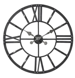 Metalen klok NIMAR Ø60cm zwart