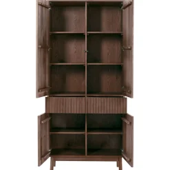 Opbergkast Arrosto Eikenhout 202x90x45 cm Dark Roast