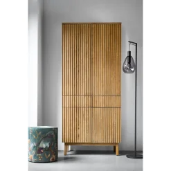 Opbergkast Arrosto Eikenhout 202x90x45 cm light roast