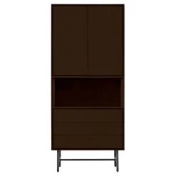 Opbergkast Belvio 85 cm dark oak