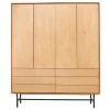 Opbergkast Belvio 165 cm light oak