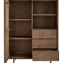 Opbergkast Calvo 143x115x045 cm bruin