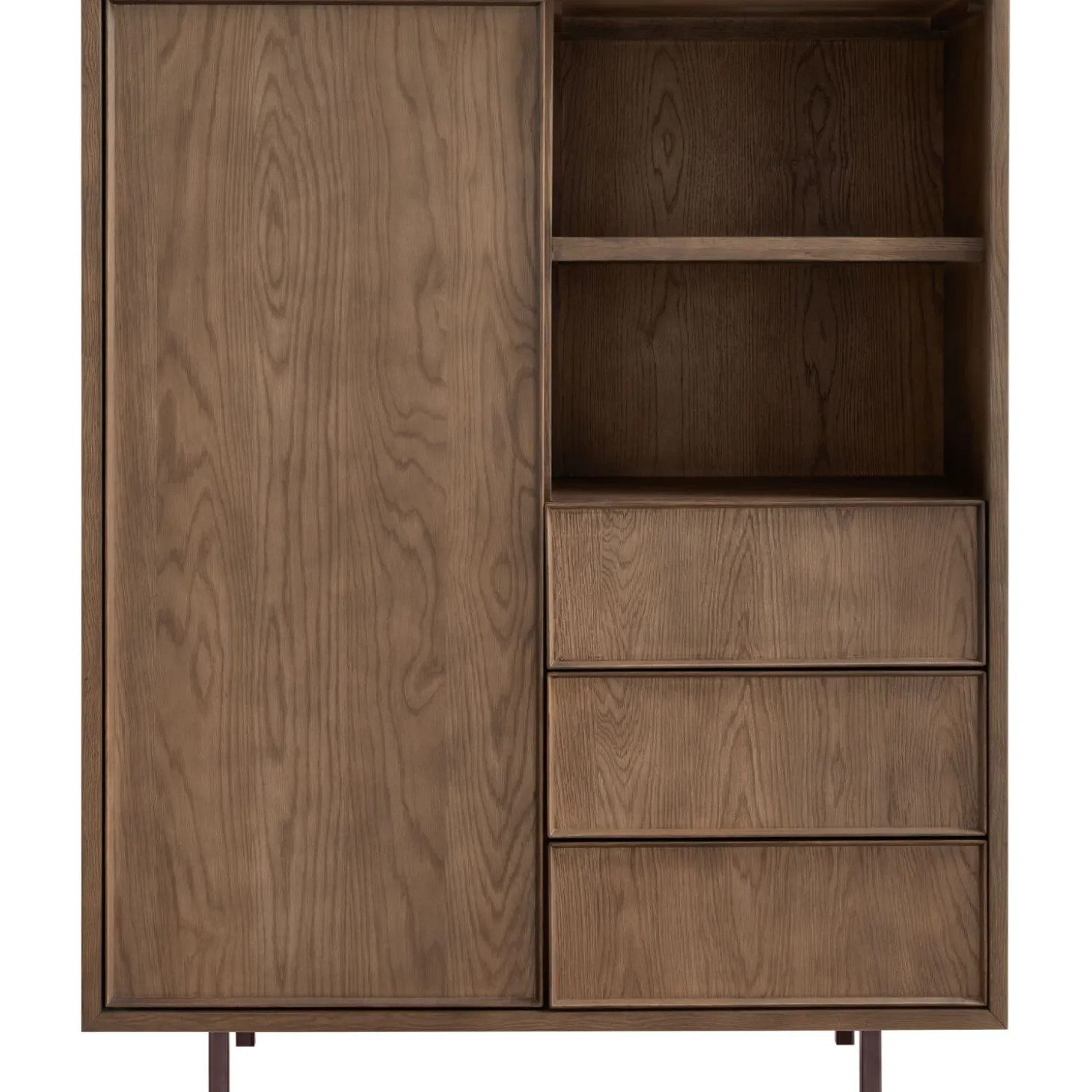 Opbergkast Calvo 143x115x045 cm bruin