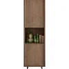 Opbergkast Calvo 202x060x040 cm bruin