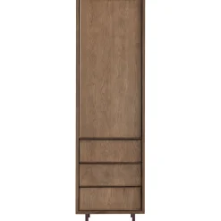 Opbergkast Calvo 202x060x040 cm bruin 3 lades