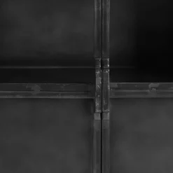 Opbergkast CARPINO (90 CM) metaal glas