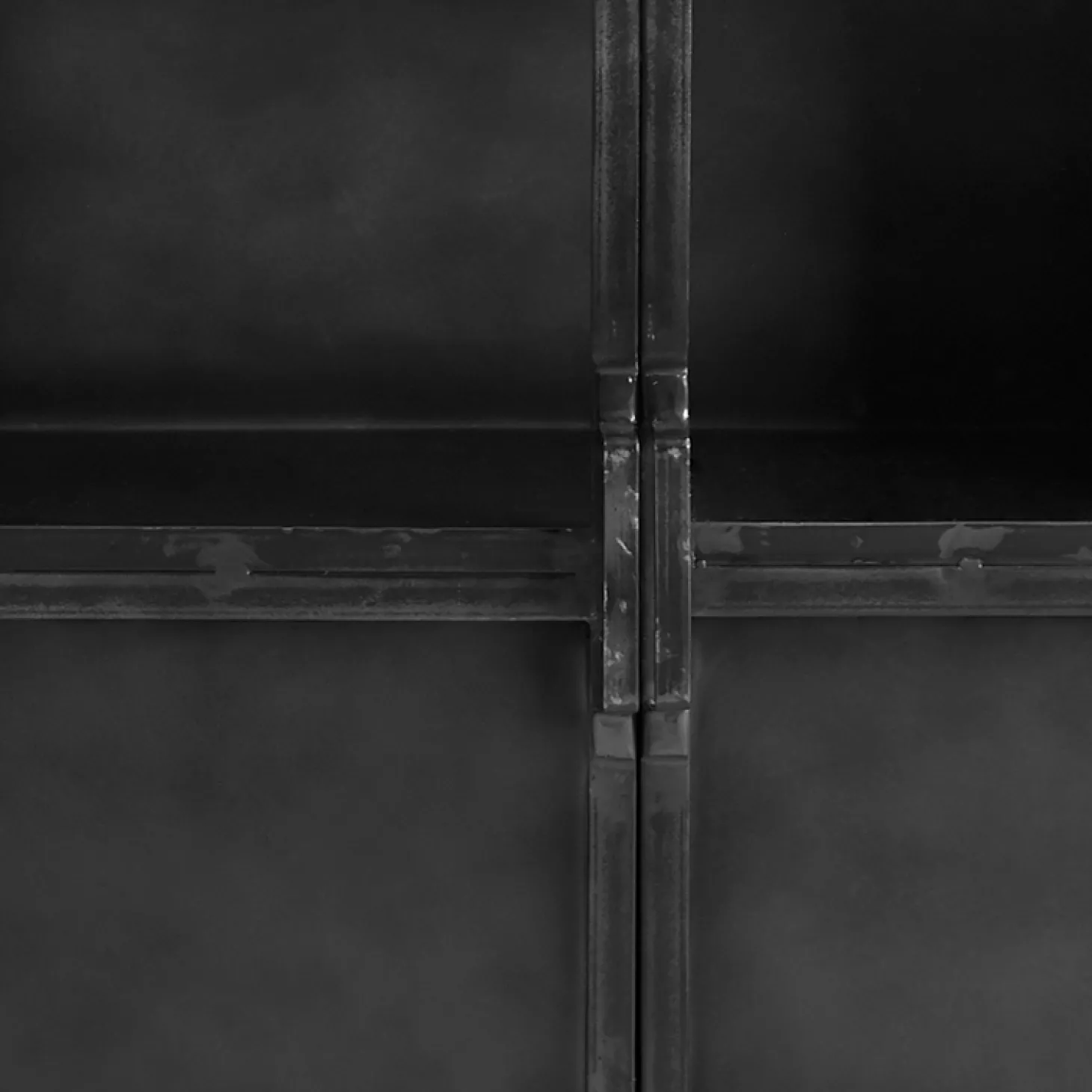 Opbergkast CARPINO (90 CM) metaal glas
