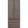 Opbergkast Lavio (86 cm) eiken grafiet