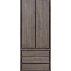 Opbergkast Lavio (86 cm) eiken grafiet