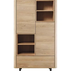Opbergkast Lirona Old oak 2 deuren, 1 lade, 4 open vakken