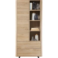 Opbergkast Lirona Old oak 1 deur, 2 lades, 4 open vakken