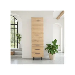 Opbergkast Paranno 197x055x42 cm bruin