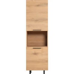 Opbergkast Paranno 197x055x42 cm bruin 2 deurs