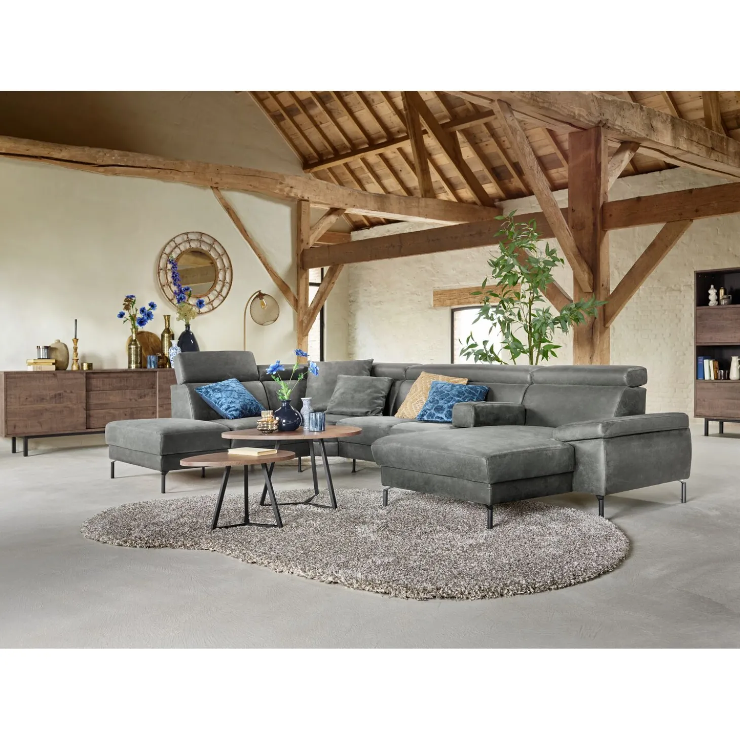 Opbergkast Spazzare Laag (100 Cm) dark mango
