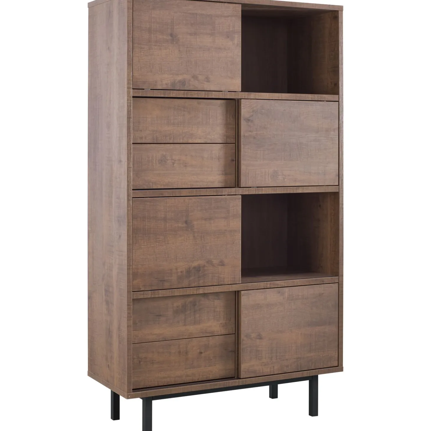 Opbergkast Spazzare Laag (100 Cm) dark mango