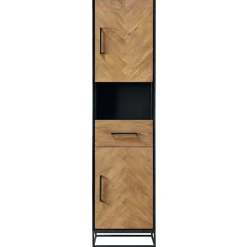 Opbergkast Vinito (49 CM) eiken fineer zwart/naturel
