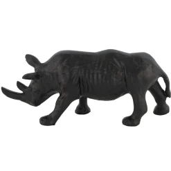 Ornament Trissino Neushoorn zwart