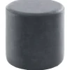 Poef Roby 45 cm microleder donkerblauw rond