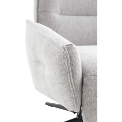 Relaxfauteuil Livo Handmatig verstelbaar lichtgrijs