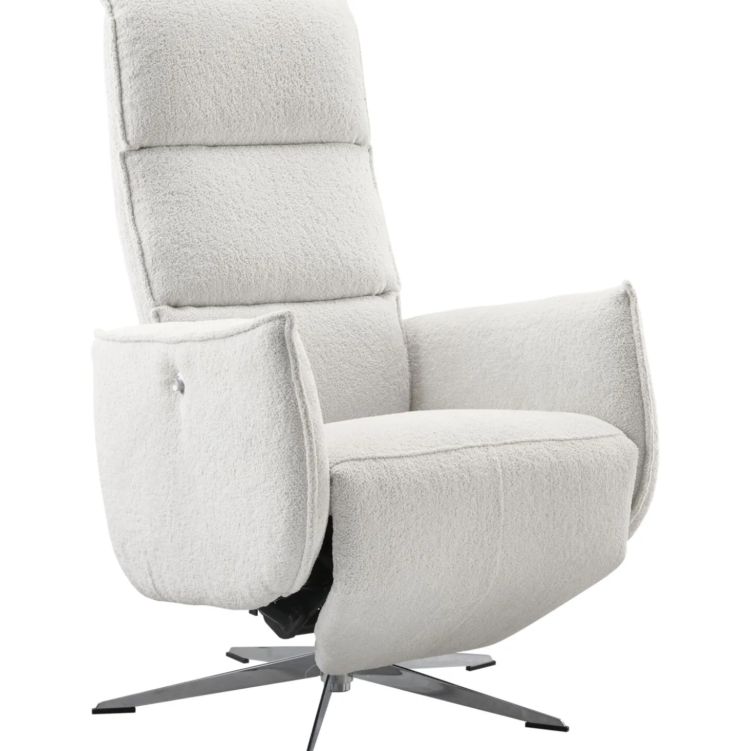 Relaxfauteuil Moio Verstelbare rug en voetensteun M lichtgrijs