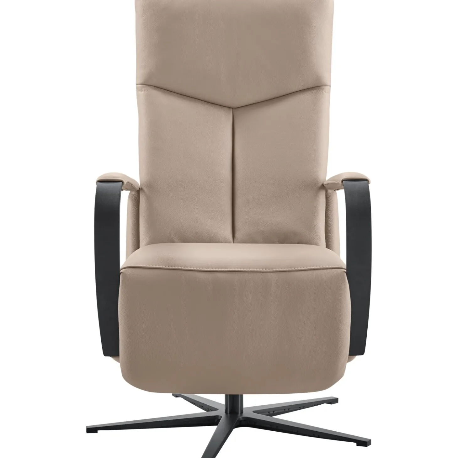 Relaxfauteuil Seduto Elektrisch leder beige