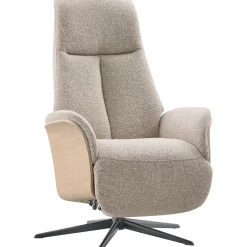 Relaxfauteuil Serio Beige licht hout premium comfort