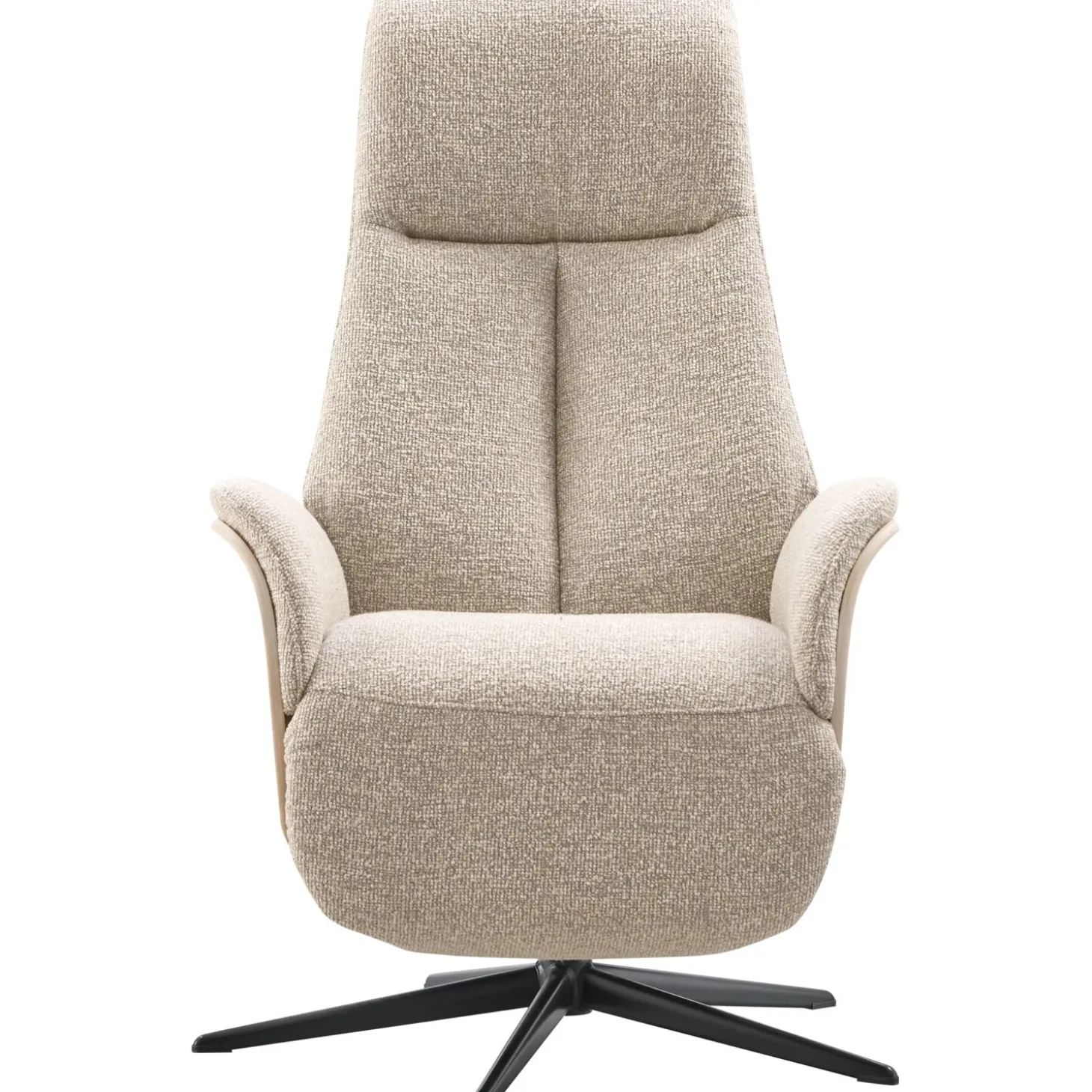 Relaxfauteuil Serio Beige licht hout premium comfort