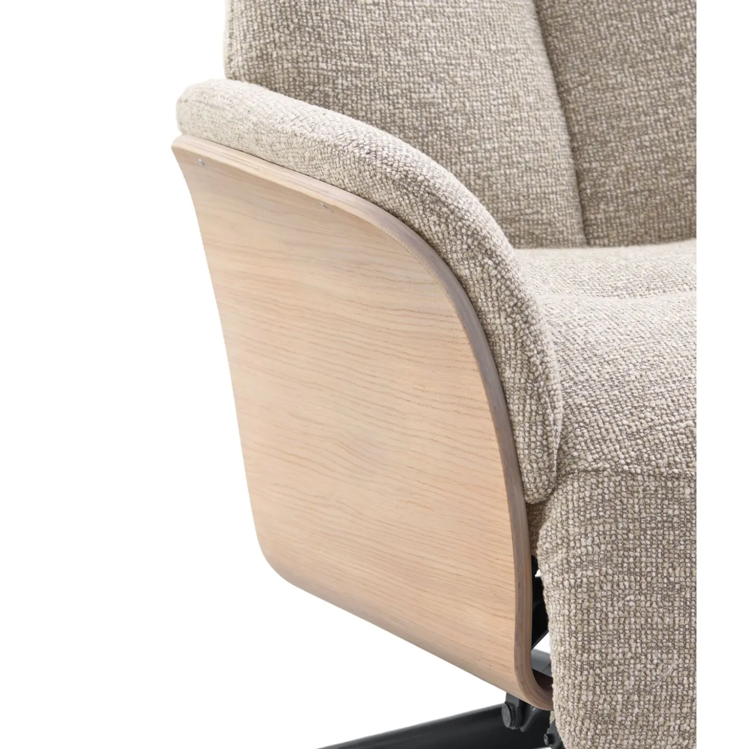 Relaxfauteuil Serio Beige licht hout premium comfort