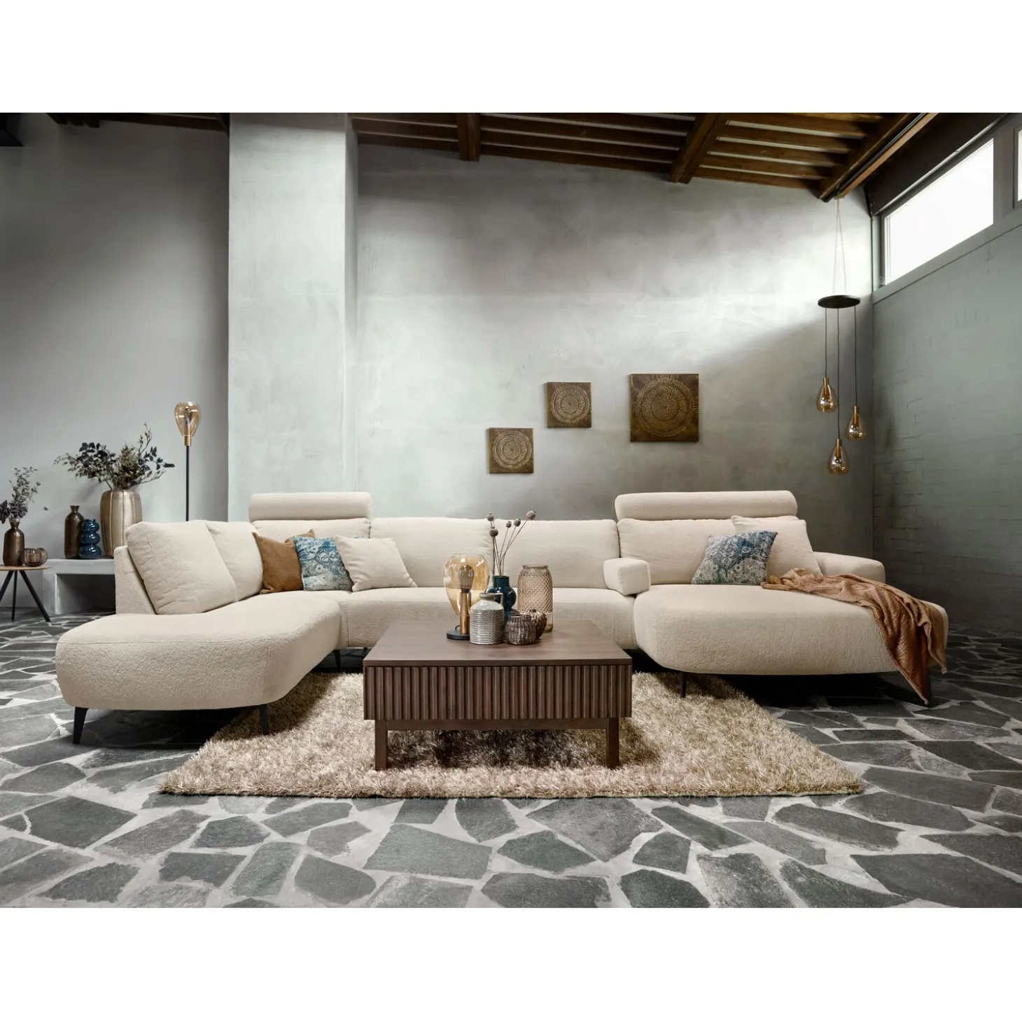 Salontafel Arrosto Eikenhout 90x90 cm vierkant Dark Roast