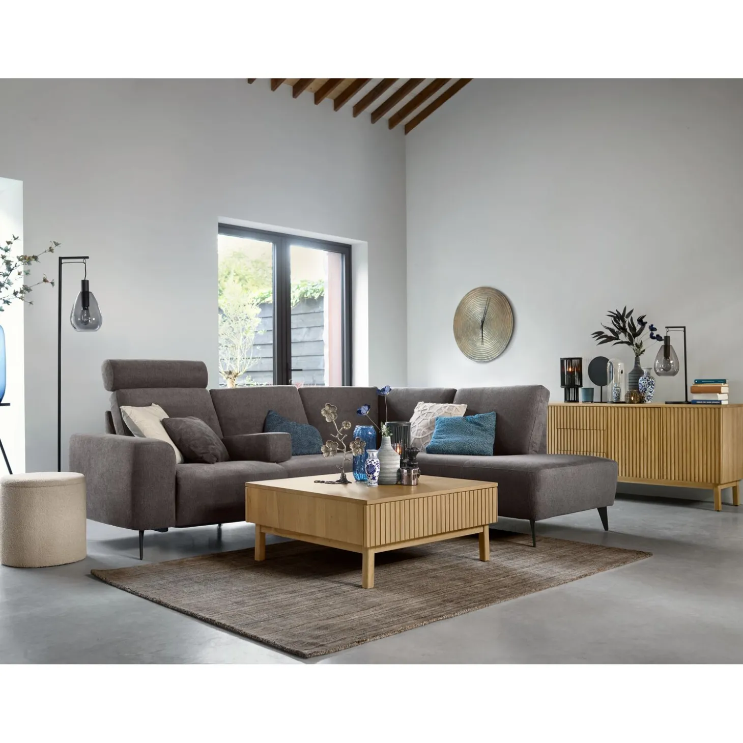 Salontafel Arrosto Eikenhout 90x90 cm vierkant light roast