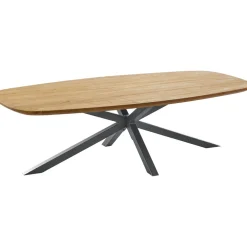 Salontafel Aska Teakhout 70x140 cm Deens ovaal naturel brushed