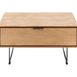 Salontafel Aska 80x80 cm vierkant naturel brushed