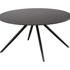 Salontafel Cercio Keramiek 80 cm rond zwart