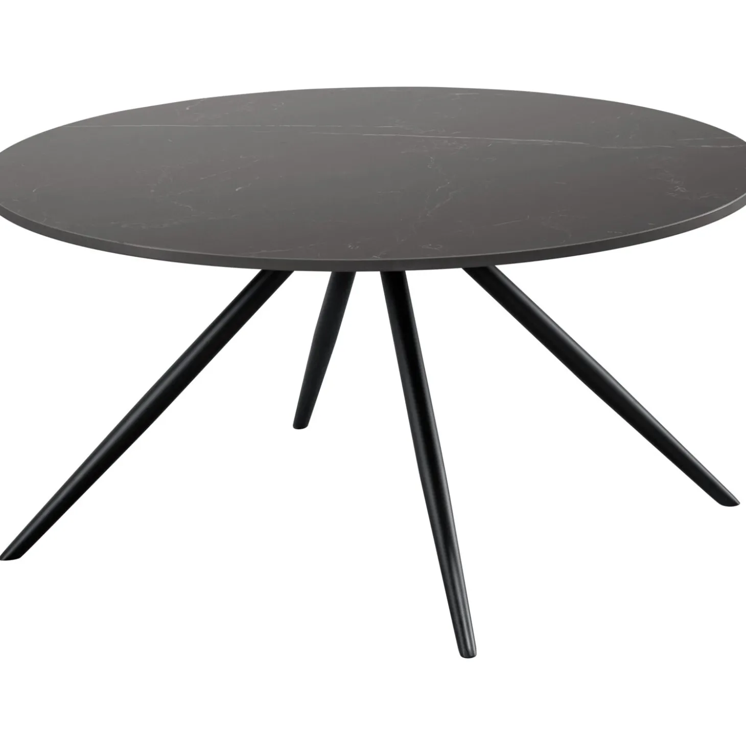 Salontafel Cercio Keramiek 80 cm rond zwart