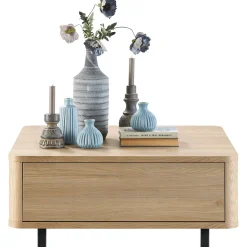 Salontafel Lirona Old oak 82 cm vierkant