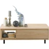 Salontafel Lirona Old oak 117x82 cm rechthoekig
