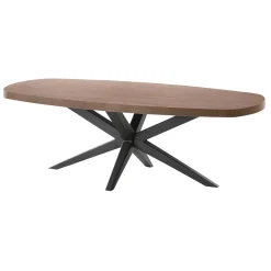 Salontafel Mascaro 135x67 cm Deens ovaal dark mango