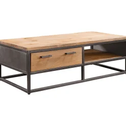 Salontafel Mesola 65x130 cm rond mango natural