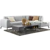 Salontafel Nero 67x135 cm rond noir