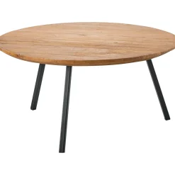 Salontafel Romaro Teakhout 75 cm rond mix rough
