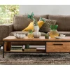 Salontafel Romaro Teakhout 135x67 cm rechthoekig mix rough