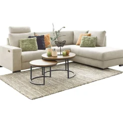 Salontafelset Lunata 55 en 75 cm rond barley
