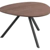 Salontafel Tavolo Eikenhout 70x70 cm organisch donkerbruin