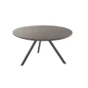 Salontafel Tavolo Eikenhout 80 cm rond grafiet