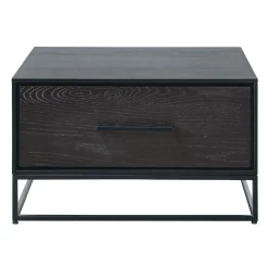 Salontafel Vinito (65 CM) eiken fineer zwart