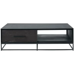 Salontafel Vinito (70 CM) eiken fineer zwart