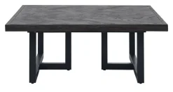 Salontafel Vinito 95x95 eiken fineer zwart