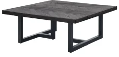 Salontafel Vinito 95x95 eiken fineer zwart
