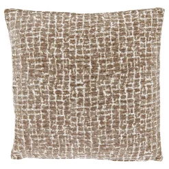 Sierkussen Baschi 45x45cm grijs gestreept